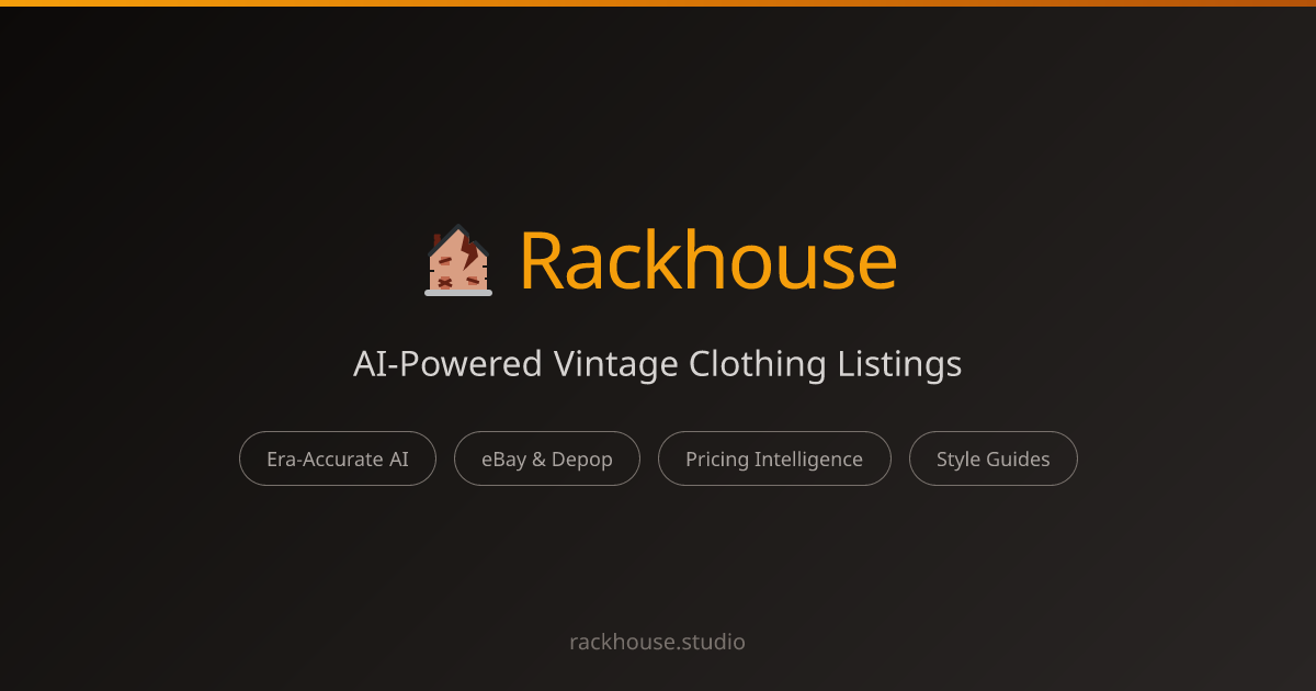 Rackhouse - AI-Powered Vintage Clothing Listings